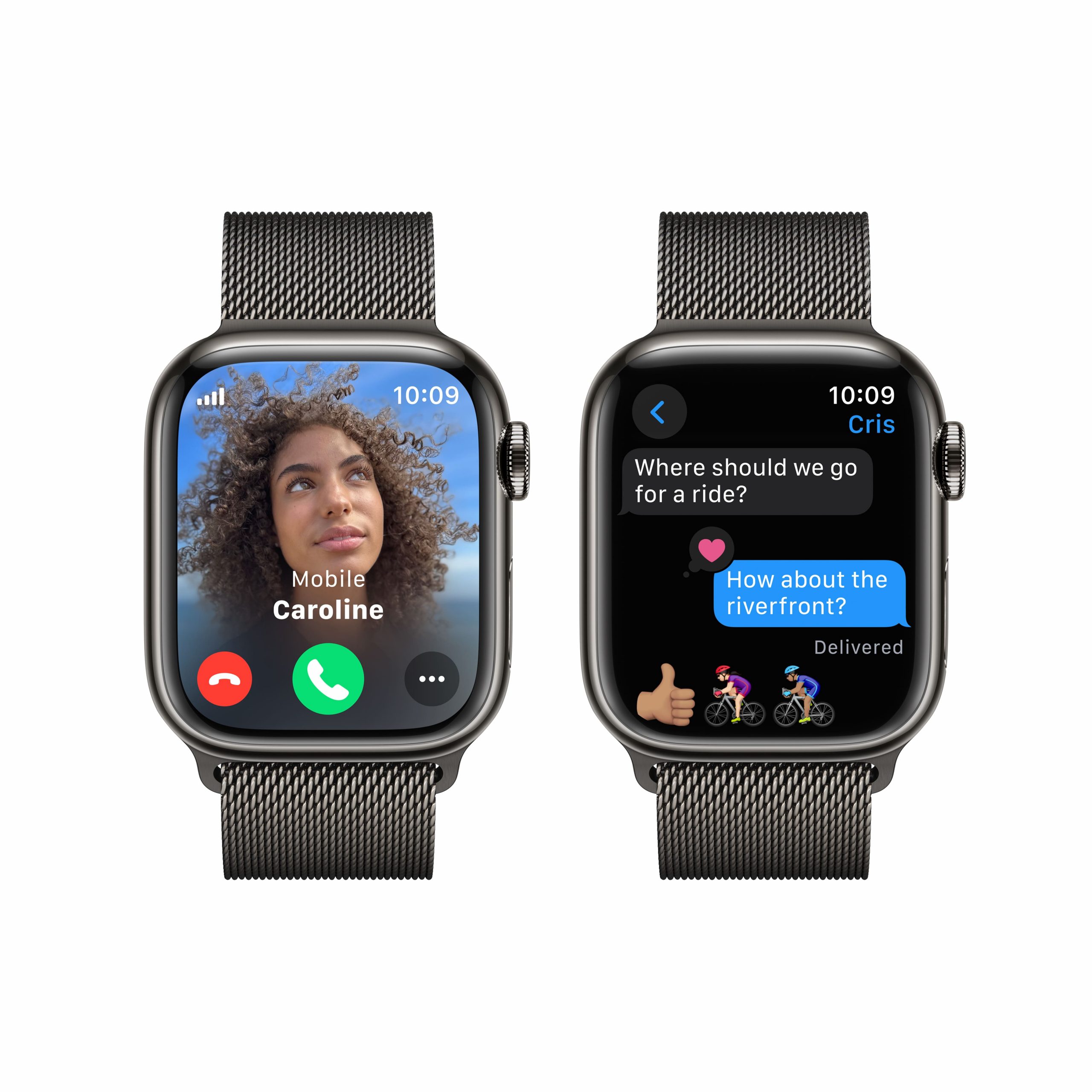 Apple Watch Series 9 Graphite Stainless Steel Case with Graphite