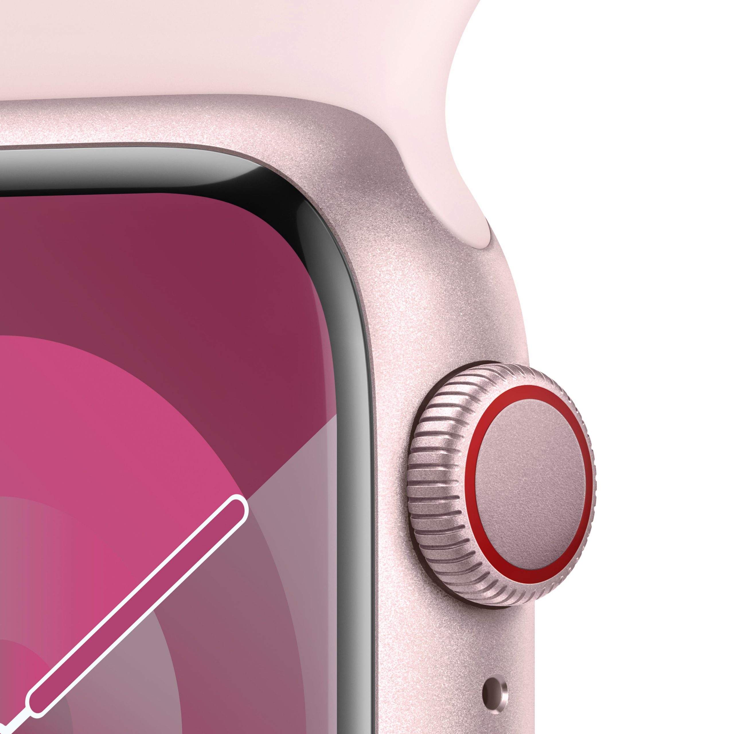 Apple Watch Series 9 Pink Aluminium Case with Pink Sport Band iTronics
