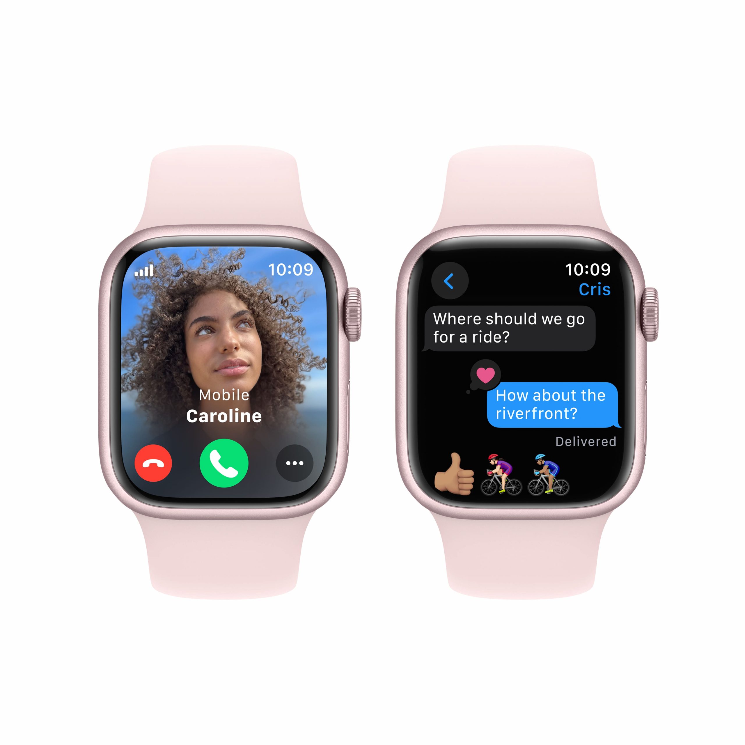 Apple Watch Series 9 Pink Aluminium Case with Pink Sport Band iTronics