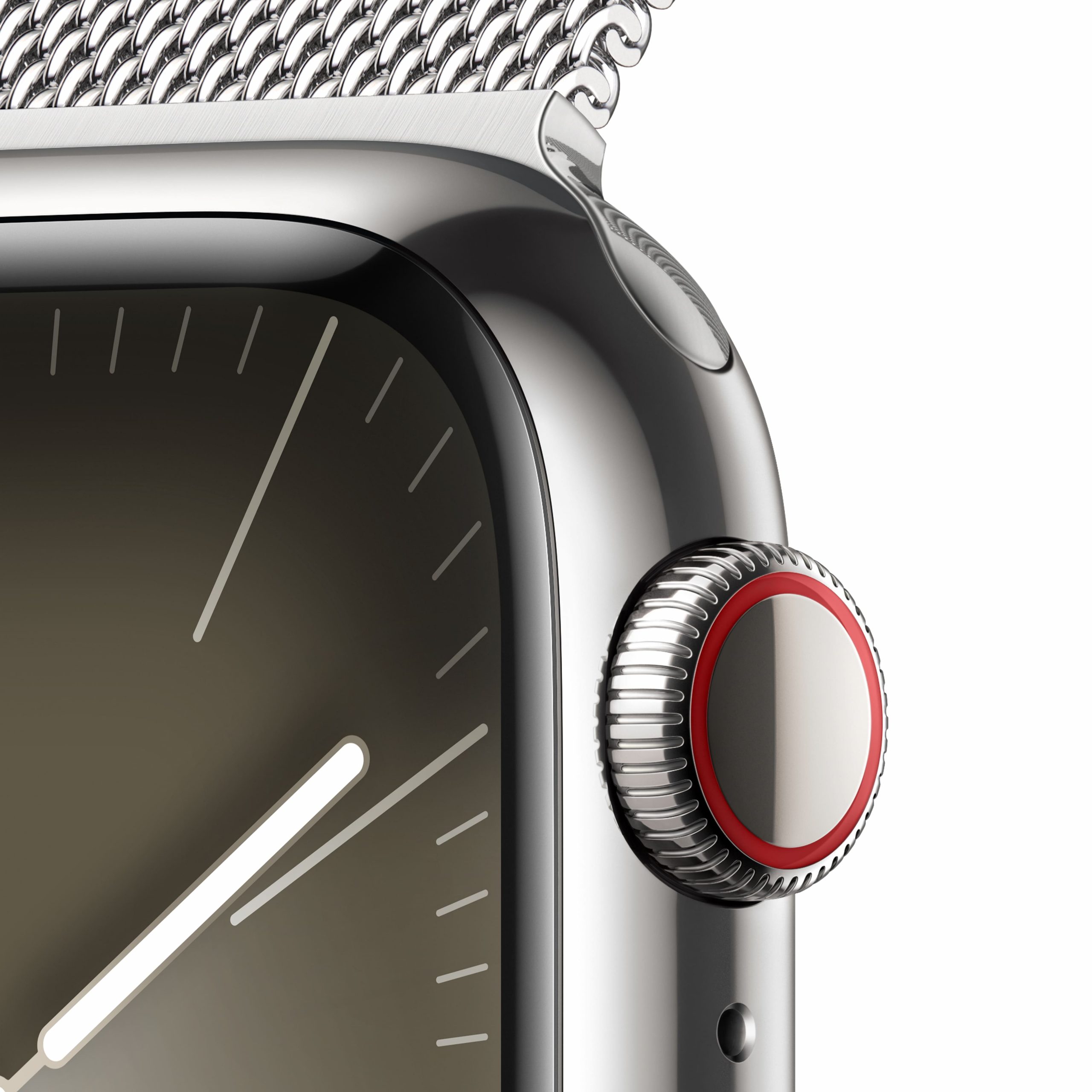 Apple watch stainless steel case with milanese loop 44mm clearance